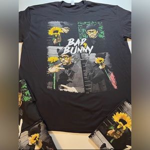 BAD BUNNY FAN BLACK T-SHIRT